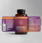 Primal Harvest Hair Growth Vitamins, 2 Pack - 120 Pills, Natural Hair Regrowth, Thickening, and Supplement for Men & Women with Biotin & Zinc