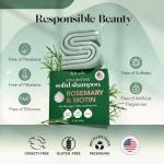 Kitsch Rosemary & Biotin Shampoo Bar - For Hair Growth, Strengthening, Thickening & Volumizing Shampoo for Women and Men - Free of Parabens, Sulfates & Silicones - Made in USA - 3.2 oz
