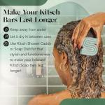 Kitsch Rosemary & Biotin Shampoo Bar - For Hair Growth, Strengthening, Thickening & Volumizing Shampoo for Women and Men - Free of Parabens, Sulfates & Silicones - Made in USA - 3.2 oz