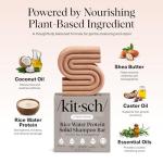 Kitsch Rice Water Shampoo Bar for Hair Growth – Strengthening Hair Shampoo for Men and Women – Reduce Breakage, Boosts Shine – Paraben, Silicone & Sulfate-Free, Vegan Hair Care - 3.2 oz