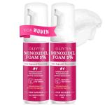 5% Minoxidil Foam for Women Hair Growth: Extra Strength Hair Regrowth Treatment – Revitalize Hair Follicles & Regrow Thicker, Fuller Hair – Hair Loss Solution