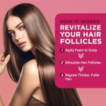 5% Minoxidil Foam for Women Hair Growth: Extra Strength Hair Regrowth Treatment – Revitalize Hair Follicles & Regrow Thicker, Fuller Hair – Hair Loss Solution