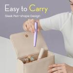 OLOV slim Facial Hair Removal for Women, Painless Eyebrow Trimmer with Pivoting Head, Electric Battery Operated Body Hair Remover with 2 Replaceable Blade for Face Neck Chin Bikini, Purple