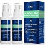 Minoxidil for Men Hair Growth Spray - 5% Topical Hair Regrowth Treatment for Thinning Hair and Beard Growth, Extra Strength Hair Loss Solution (2 Pack)