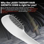 PUPCA Laser Therapy Hair Growth Comb, Hand-Held Comb-Shaped Low Level Laser Therapy To Promote Hair Growth in Women and Men