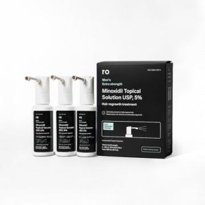 Roman Men's Topical Hair Regrowth Treatment Spray | 5% Minoxidil Solution, Clinically Proven for Thinning Hair, Easy to Use, Unscented | 3-Month Supply