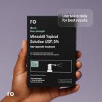 Roman Men's Topical Hair Regrowth Treatment Spray | 5% Minoxidil Solution, Clinically Proven for Thinning Hair, Easy to Use, Unscented | 3-Month Supply