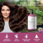 Onion & Rosemary Hair Growth Shampoo: Biotin Infused Shampoo for Hair Loss and Thinning Hair - Promotes Healthier, Thicker and Stronger Hair for Women and Men (16.9 Fl Oz (Pack of 1))