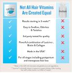Legendairy Milk Mane Event™ - Hair Skin and Nails Vitamins with Collagen Peptides, Biotin & Lustriva® - Hair Vitamins for Women - Supplement Promotes Hair Growth for Thicker & Fuller Hair