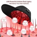 Laser Cap for Hair Growth, Red Light Therapy for Hair Growth, Strengthen Hair Roots, Hair Loss Treatment for Men and Women