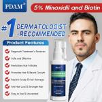 Minoxidil for Men Hair Growth Spray - 5% Topical Hair Regrowth Treatment for Thinning Hair and Beard Growth, Extra Strength Hair Loss Solution, 1-Month Supply, 2 Fl Oz (Pack of 1)