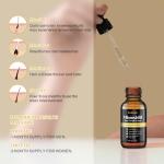 2-Pack 5% Minoxidil Hair Growth Serum, Hair Regrowth Treatment for Men and Women, Strengthens and Thickens Hair for Fuller, Longer Results, Beard and Facial Hair Enhancer