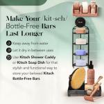 Kitsch Rosemary & Biotin Shampoo and Conditioner Bar Set for Thinning Hair - Volume Shampoo & Conditioner Bar for Men and Women, Hair Thickening & Regrowth Combo, Paraben Free, Made in USA - 2pcs