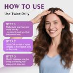 5% Minoxidil Spray for Women-4 PCS ，monoxide for men hair Infused with Biotin, hers hair regrowth treatment, Supports Thicker and Fuller Hair & Beard (13oz, 7 Month Supply)