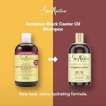 SheaMoisture Strengthen and Restore Shampoo 100% Pure Jamaican Black Castor Oil for Damaged Hair To Cleanse and Nourish Hair 13 oz