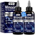 5% Minoxidil for Men and Women Hair Growth Oil, Monoxide Beard Hair Growth Serum Products, Hair Regrowth Treatment for Hair Loss, Thicker Fuller Hair (2 x 60ML)