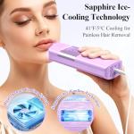 Xsoul Laser Hair Removal with Sapphire 5℃ Ice Cooling, Painless & Permanent IPL Laser Hair Device for Women Men, 2 Modes, 5 Levels, 999,999 Flashes, at Home Hair Remover for Bikini, Armpit & Face