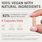 iRestore Advanced Hair Growth Supplement for Women with Lustriva, Hair Vitamins for Faster Hair Regrowth, Best for Hair Loss and Thinning, 1 Month Supply - 1 Count (Pack of 1) - Black