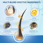 5% Minoxidil for Men and Women Hair Growth, Minoxidil Spray For Beard Growth Serum, Combat Hair Thinning and Loss, Strengthen Regrowth Treatment 3.38 Fl Oz