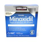 Kirkland Signature Hair Regrowth Treatment Minoxidil Foam for Men, 2.11 oz, 6 Count (6 Month Supply)