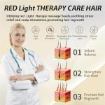 Electric Hair Growth Comb - Hair Care Comb for Dandruff Removal - Built-in Anion Device -Rechargeable - Scalp Massager Follicle Stimulation Tool