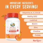 MaryRuth's Multivitamin + Hair Growth Gummies | with Lustriva® | Biotin 10000mcg | B Vitamins | Formulated for Thicker Hair, Wrinkles, Fine Lines, Skin Care | Ages 18+ | 30 Servings
