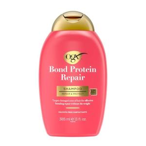 OGX Repair & Protect Bond Protein Repair Shampoo, Lightweight Hair Wash Cleanses & Targets Damaged Hair for Effective Bond Repair, Formulated without Parabens, 13 fl. oz