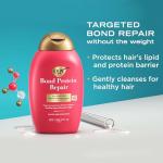 OGX Repair & Protect Bond Protein Repair Shampoo, Lightweight Hair Wash Cleanses & Targets Damaged Hair for Effective Bond Repair, Formulated without Parabens, 13 fl. oz
