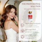 Advanced Minoxidil Hair Growth Serum, 2% Minoxidil Topical Solution for Women, Hair Regrowth Treatment for Thinning & Hair Loss, Thicker Fuller Hair, Non-Greasy with Biotin Rosemary Caffeine Ginseng