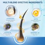 5% Minoxidil for Men and Women Hair Growth, Minoxidil Spray For Beard Growth Serum, Combat Hair Thinning and Loss, Strengthen Regrowth Treatment 3.38 Fl Oz