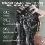 AMOADO Rosemary & Hydrolyzed Keratin Hair Growth Shampoo, Organic Natural Shampoo for Thinning hair & Hair Loss with Biotin Mint Ginger Tea Tree, Paraben and Sulfate Free 10.15 fl. oz