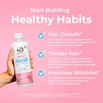 Women's Multivitamin + Lustriva Hair Growth Liposomal | Biotin 10000mcg | Clinically Tested for Thicker Hair, Wrinkles, Fine Lines, Skin Care | with Ashwagandha & Maca Root | Ages 18+ | 15.22 Fl Oz