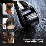 ROSELYNBOUTIQUE Derma Roller for Hair Beard Facial Skin Face 540 Titanium Microneedle - At-Home Beauty Instrument - Holiday Gift for Men Women