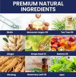 Uttse Biotin Hair Growth Shampoo for Men: Natural Thickening Shampoo with Tea Tree Oil Ginseng Mint for Hair Loss and Thinning Hair - 10.1 fl.oz, Dark Blue