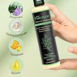 Organic Rosemary Hair Growth Shampoo for Thinning Hair & Hair Loss - Thickening & Strengthening Formula with Hydrolyzed Keratin for Men & Women (3-Pcs)