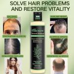 Organic Rosemary Hair Growth Shampoo for Thinning Hair & Hair Loss - Thickening & Strengthening Formula with Hydrolyzed Keratin for Men & Women (3-Pcs)