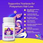 Mama’s Select Postpartum Hair Loss Vitamins – Reduce Shedding, Restore Thickness, Shine, & Strength – Supports Hormonal Balance, Cellular Renewal & Scalp Health – Treatment Is Safe for Breastfeeding