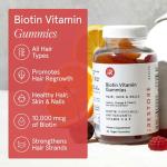 iRestore Hair Gummy Vitamins, Vegan Biotin Gummies for Hair Skin and Nails Gummies, Hair Gummies, Biotin Gummies for Hair Growth Biotin Vitamins Hair Vitamins Gummies for Women & Men, Biotin 10000mcg