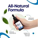 Hair Aura Topical Melatonin for Hair Loss | Hair Loss Fighting Formula with Melatonin, Biotin & Ginkgo Biloba | Paraben and Gluten Free | For Men and Women | 2oz