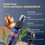 5% Minoxidil Kit for Men and Women with 0.25 mm Derma Roller – Beard Growth Kit & Hair Regrowth Spray – Targets Thinning Hairlines, Crowns & Patchy Beards – 60 mL