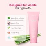Trybello Hair Growth Shampoo | Natural Hair Thickening & Scalp Detox | Sulfate Free, Vegan, Anti-Hair Fall Formula | Caffeine, Aloe Vera, Turmeric, and Urucum Extract | For Any Hair Type