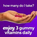 Vitafusion Gorgeous Hair, Skin Nails Multivitamin Gummy Vitamins, plus Biotin and Antioxidant vitamins CE, Raspberry Flavor, 100ct (33 day supply), from America’s Number One Gummy Vitamin Brand