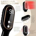 Laser Hair Growth Comb, Hair Growth Device, promote hair growth in women and men, Black