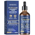 5% Minoxidil for Men Hair Growth with Biotin, 100ML Topical Minoxidil Solution Serum with Rosemary & Caffeine for Hair Regrowth Treatments, Non-Greasy, Helps Prevent Hair Thinning & Hair Loss