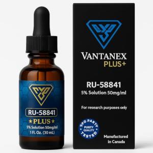Vantanex RU58841 Plus 5% with Biotin, B-Complex, CoQ10 Hair Serum 30mL