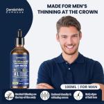 5% Minoxidil for Men Hair Growth with Biotin, 100ML Topical Minoxidil Solution Serum with Rosemary & Caffeine for Hair Regrowth Treatments, Non-Greasy, Helps Prevent Hair Thinning & Hair Loss