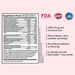 Kerotin Hair Growth Vitamins, Biotin Supplement, DHT Blocker, Collagen Stimulator, for Hair Loss Support, Nail & Skin Care, Includes Saw Palmetto, Vitamin D3 & More - 60 Pills (1 Month Supply)