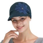 Bamboo Fashion Hat for Woman Daily Use with Brim Visor, Hats for Cancer Chemo Patients Women (Teal Dark)