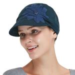 Bamboo Fashion Hat for Woman Daily Use with Brim Visor, Hats for Cancer Chemo Patients Women (Teal Dark)