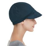 Bamboo Fashion Hat for Woman Daily Use with Brim Visor, Hats for Cancer Chemo Patients Women (Teal Dark)